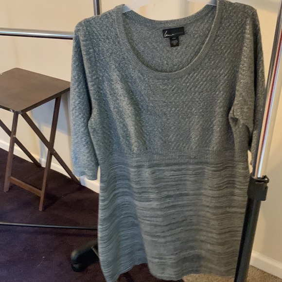 Beautiful sweater dress grey glittery cotton/ polyester material - Picture 3 of 3